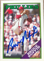 Bruce Ruffin Autographed 1988 Topps Tiffany Baseball Card - Philadelphia Phillies #268