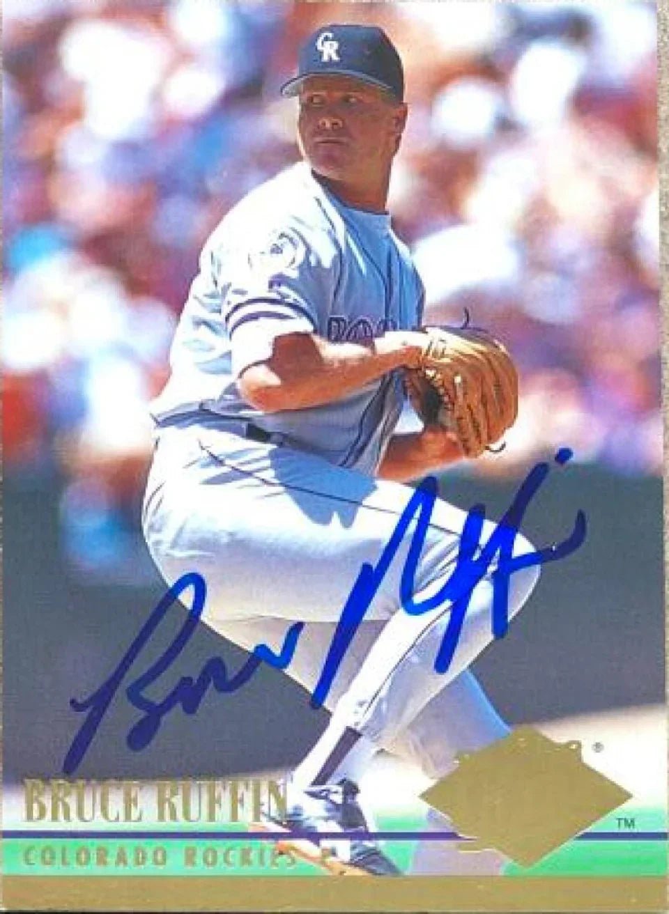 Bruce Ruffin Autographed 1994 Fleer Ultra Baseball Card - Colorado Rockies #189