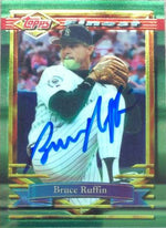 Bruce Ruffin Autographed 1994 Topps Finest Baseball Card - Colorado Rockies #199