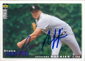 Bruce Ruffin Autographed 1995 Collector's Choice Baseball Card - Colorado Rockies #451