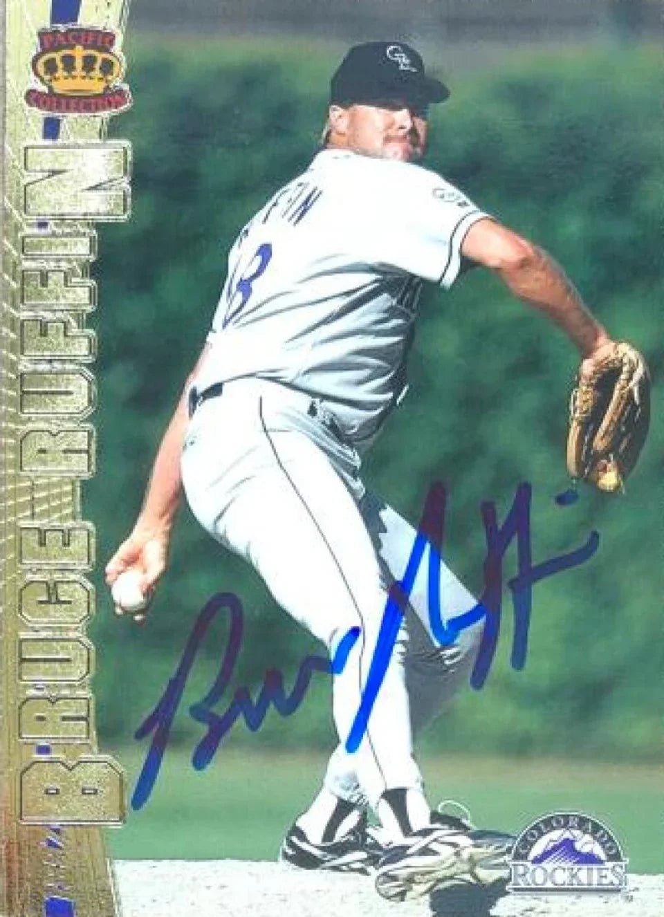 Bruce Ruffin Autographed 1997 Pacific Baseball Card - Colorado Rockies #289