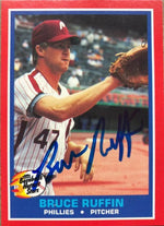 Bruce Ruffin Signed 1987 Fleer Hottest Stars Baseball Card - Philadelphia Phillies