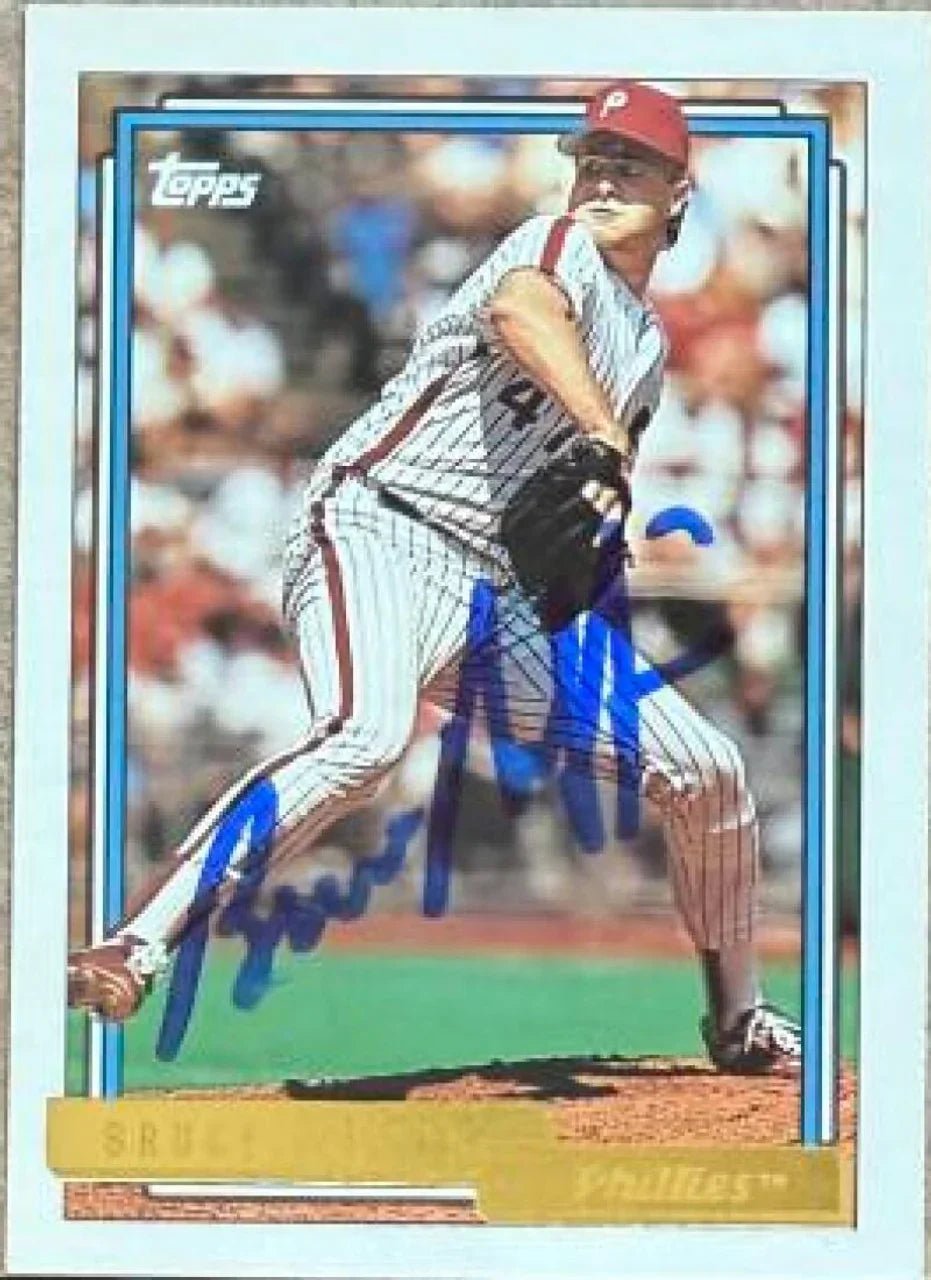 Bruce Ruffin Signed 1992 Topps Gold Baseball Card - Philadelphia Phillies