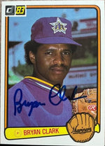 Bryan Clark Signed 1983 Donruss Baseball Card - Seattle Mariners