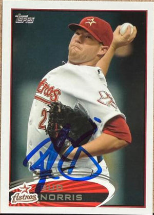 Bud Norris Signed 2012 Topps Baseball Card - Houston Astros #246