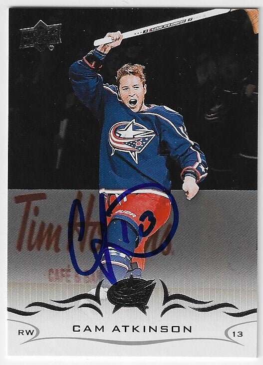 Cam Atkinson Signed 2018-19 Upper Deck Hockey Card - Columbus Blue Jackets