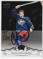 Cam Atkinson Signed 2018-19 Upper Deck Hockey Card - Columbus Blue Jackets