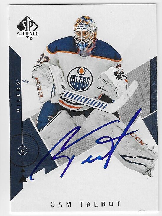 Cam Talbot Signed 2018-19 SP Authentic Hockey Card - Edmonton Oilers