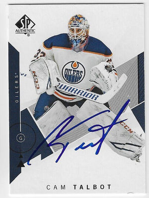 Cam Talbot Signed 2018-19 SP Authentic Hockey Card - Edmonton Oilers