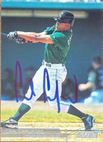 Carl Crawford Signed 2003 Stadium Club Baseball Card - Tampa Bay Rays #108 FS VAR: Retail (batting)