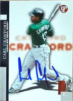 Carl Crawford Signed 2005 Topps Pristine Baseball Card - Tampa Bay Rays #64