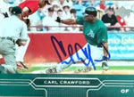 Carl Crawford Signed 2005 Upper Deck Baseball Card - Tampa Bay Rays #192