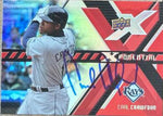 Carl Crawford Signed 2008 Upper Deck Xponential Baseball Card - Tampa Bay Rays