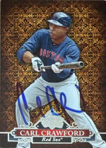 Carl Crawford Signed 2011 Topps Diamond Anniversary HTA Baseball Card - Boston Red Sox #HTA- Boston Red Sox19