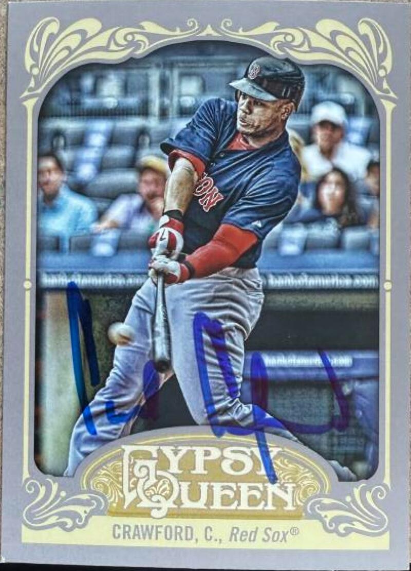 Carl Crawford Signed 2012 Topps Gypsy Queen Baseball Card - Boston Red Sox #151