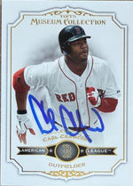 Carl Crawford Signed 2012 Topps Museum Collection Baseball Card - Boston Red Sox #11