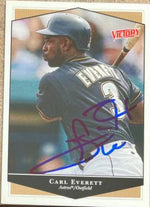 Carl Everett Signed 1999 Upper Deck Victory Baseball Card - Houston Astros