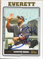Carl Everett Signed 2005 Topps Baseball Card - Chicago White Sox