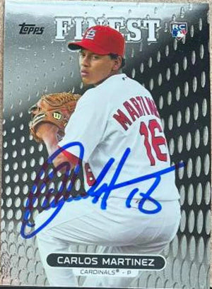 Carlos Martinez Signed 2013 Topps Finest Baseball Card - St Louis Cardinals