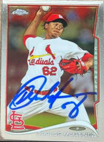 Carlos Martinez Signed 2014 Topps Chrome Baseball Card - St Louis Cardinals