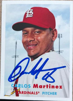 Carlos Martinez Signed 2015 Topps Archives Baseball Card - St Louis Cardinals
