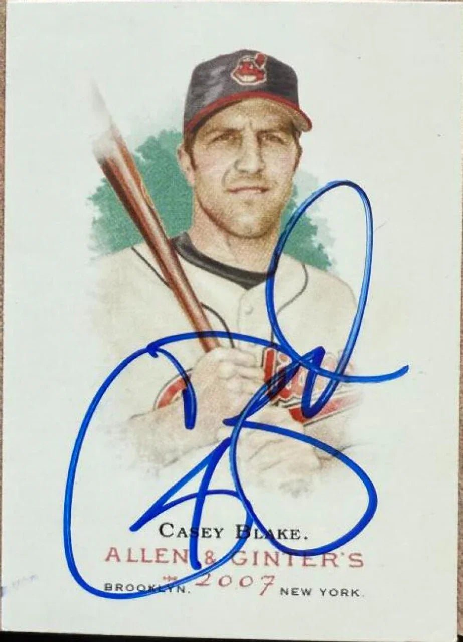 Casey Blake Signed 2007 Allen & Ginter Baseball Card - Cleveland Indians