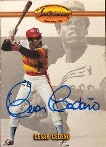 Cesar Cedeno Signed 1993 Ted Williams Baseball Card - Houston Astros - PastPros