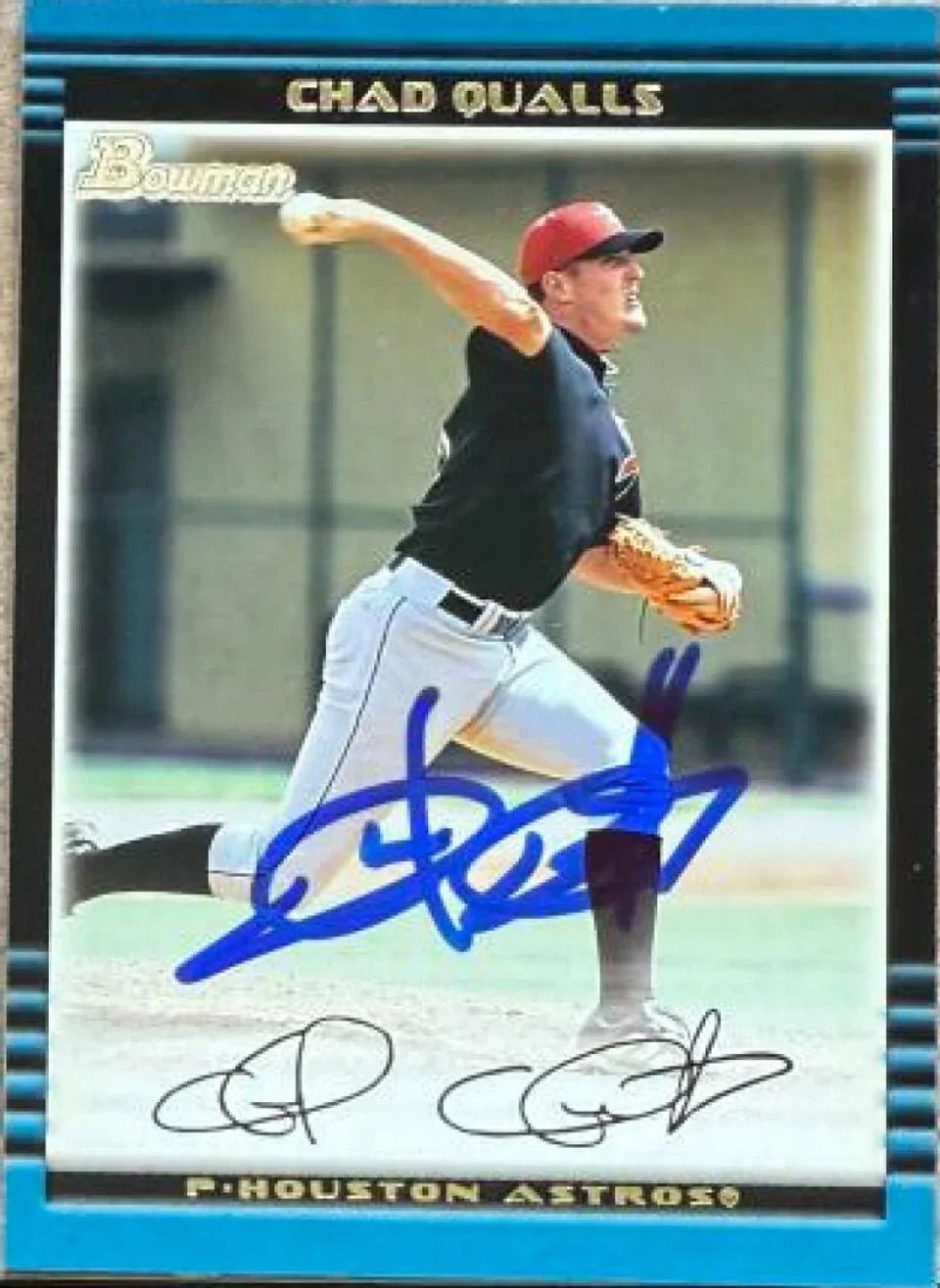 Chad Qualls Autographed 2002 Bowman Baseball Card - Houston Astros