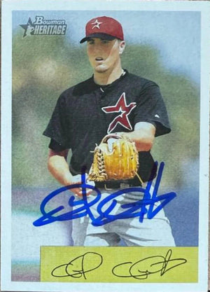 Chad Qualls Autographed 2002 Bowman Heritage Baseball Card - Houston Astros