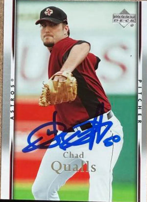 Chad Qualls Autographed 2007 Upper Deck Baseball Card - Houston Astros