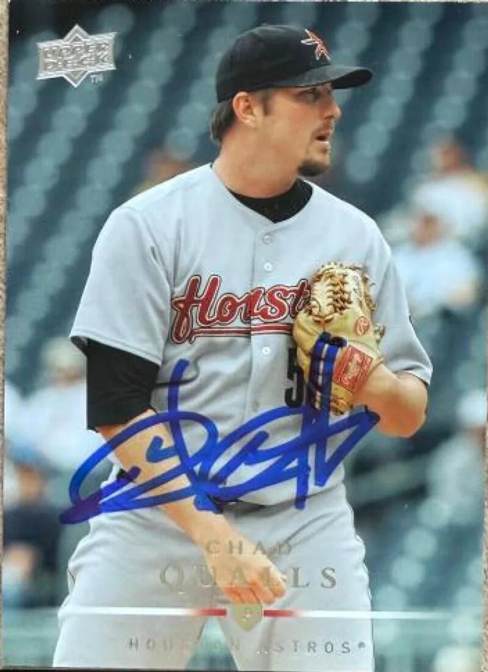 Chad Qualls Autographed 2008 Upper Deck Baseball Card - Houston Astros