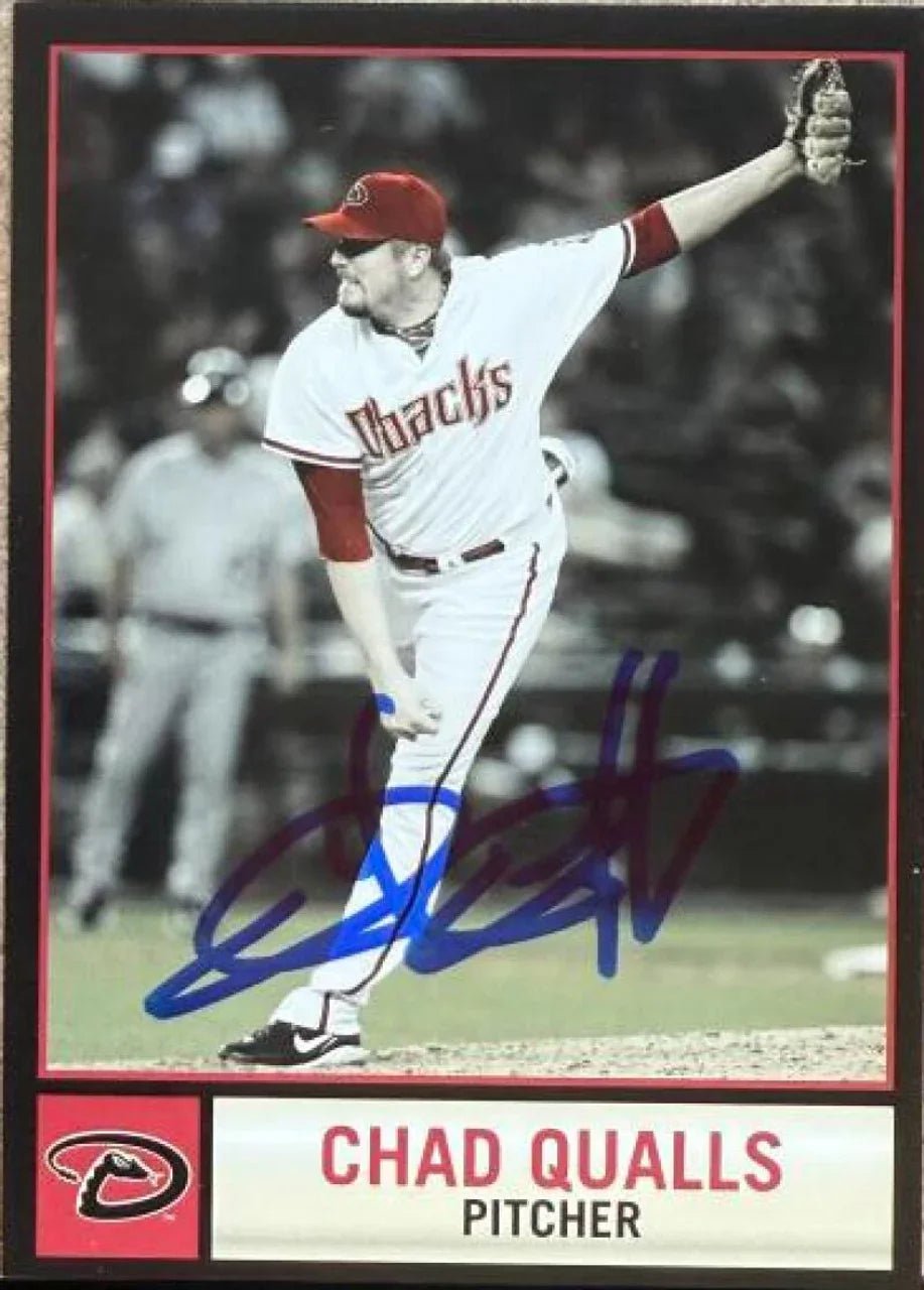 Chad Qualls Autographed 2009 DeVry University Baseball Card - Arizona Diamondbacks
