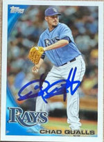 Chad Qualls Autographed 2010 Topps Update Baseball Card - Tampa Bay Rays