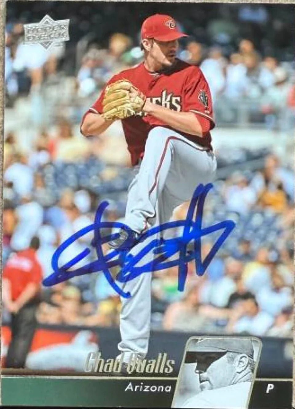 Chad Qualls Autographed 2010 Upper Deck Baseball Card - Arizona Diamondbacks