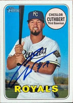 Cheslor Cuthbert Signed 2015 Topps Heritage Baseball Card - Kansas City Royals