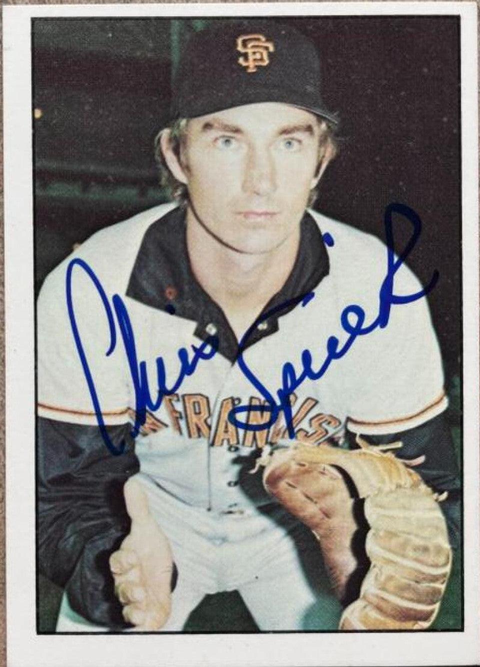 Chris Speier Signed 1976 SSPC Baseball Card - San Francisco Giants - PastPros