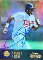 Christian Guzman Signed 2001 Topps Gold Label Baseball Card - Minnesota Twins