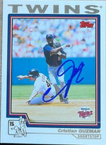 Christian Guzman Signed 2004 Topps Baseball Card - Minnesota Twins