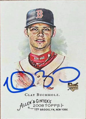 Clay Buchholz Signed 2008 Allen & Ginter Baseball Card - Boston Red Sox #153