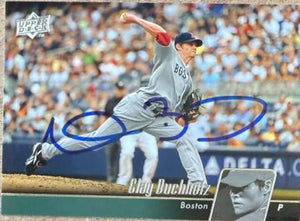 Clay Buchholz Signed 2010 Upper Deck Baseball Card - Boston Red Sox #96