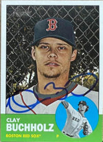 Clay Buchholz Signed 2012 Topps Heritage Baseball Card - Boston Red Sox #251