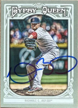Clay Buchholz Signed 2013 Topps Gypsy Queen Baseball Card - Boston Red Sox #51