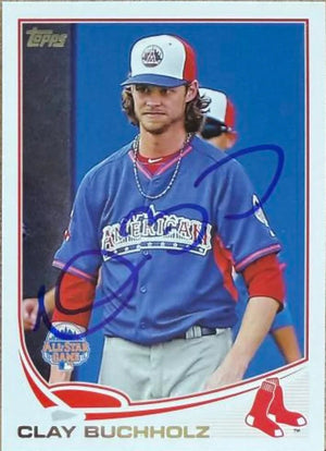 Clay Buchholz Signed 2013 Topps Update Baseball Card - Boston Red Sox #US63 ASG