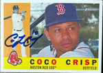 Coco Crisp Signed 2009 Topps Heritage Baseball Card - Boston Red Sox