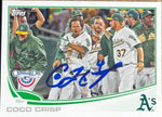 Coco Crisp Signed 2013 Topps Opening Day Baseball Card - Oakland A's