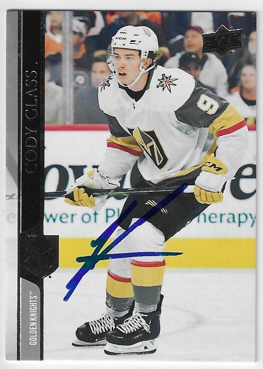 Cody Glass Signed 2020-21 Upper Deck Hockey Card - Las Vegas Golden Knights