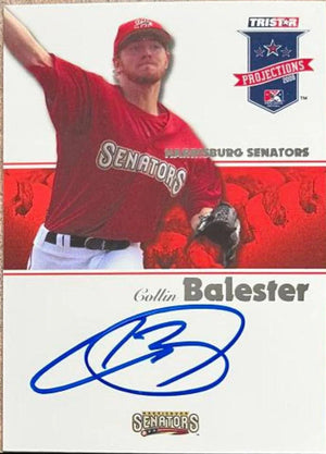 Collin Balester Signed 2008 Tristar Projections Baseball Card - Washington Nationals