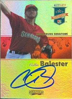 Collin Balester Signed 2008 Tristar Projections Reflectives Baseball Card - Washington Nationals - PastPros