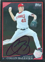 Collin Balester Signed 2009 Topps Black Baseball Card - Washington Nationals