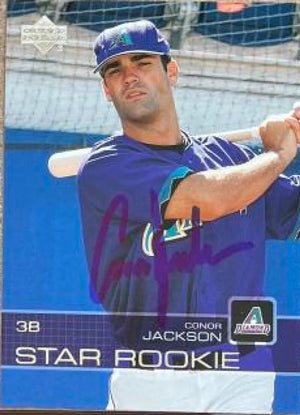Conor Jackson Signed 2003 Upper Deck Prospect Premieres Baseball Card - Arizona Diamondbacks - PastPros
